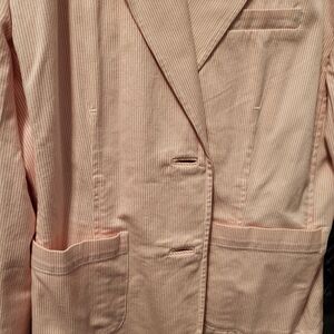 Talbots Light Pink Pinstripe Blazer